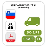 Słowenia 7 dni - kat. 2A (e-winieta)